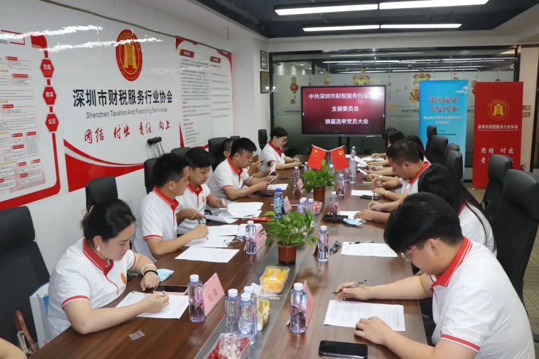 协会党建 | 中共深圳市财税服务行业协会支部委员会召开换届选举党员大会
